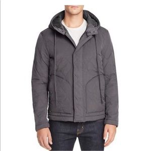 TODD SNYDER QUILTED WOOL LINED HOODED JACKET